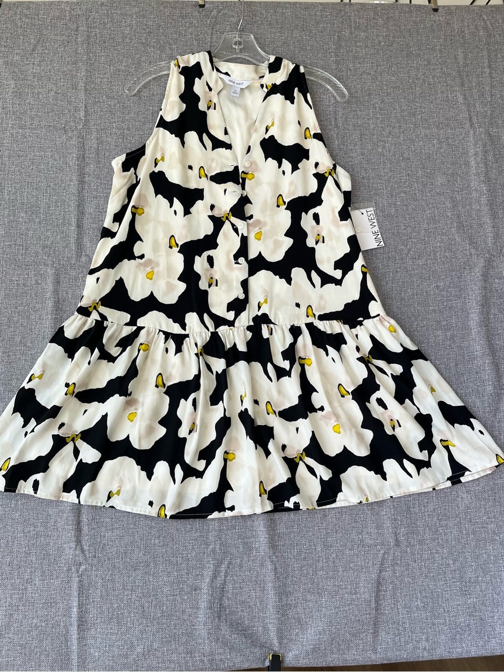 Nine West Blue and White Floral Dress NWT
